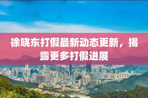 徐曉東打假最新動態(tài)更新，揭露更多打假進展