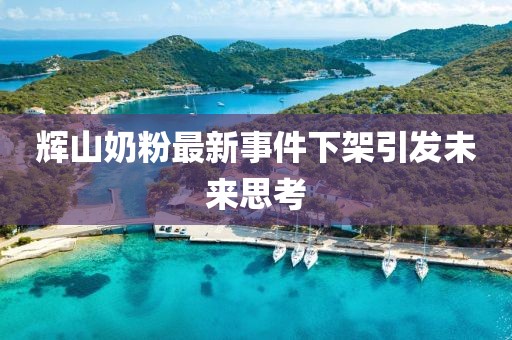 輝山奶粉最新事件下架引發(fā)未來(lái)思考