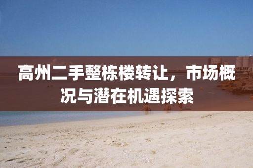高州二手整棟樓轉(zhuǎn)讓，市場概況與潛在機(jī)遇探索