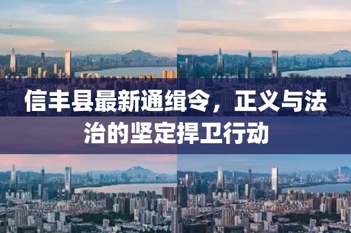 信豐縣最新通緝令，正義與法治的堅(jiān)定捍衛(wèi)行動(dòng)